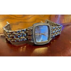 Women's Style&co Watch, Silver Tone with Crystal Accents' Bracelet Band
